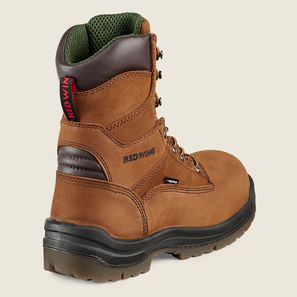 Safety Støvler Herre - Red Wing King Toe® - 8-Inch Waterproof Toe - Brune - PKOTZA-497